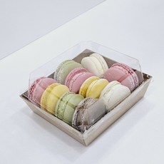 크라프트 정사각샌드위치케이스+뚜껑 세트 식약처 정밀검사완료 10개입, 10개, 1개