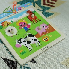 나우케이 나무교구 꼭지퍼즐 가축