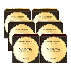 순수 더 살롱 컬러 골드라벨 염모제, 밀크 브라운, 2개