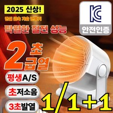 절전 가정용 전기 난방기 독일 데스크탑 온풍기 1등급 절전형 무소음 온풍기 에너지 절약/3초 가열, [절전 1위!] 4개, 220V
