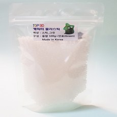 TOP3D 물라스틱 100g + 색상 안료 3D창작 폴리모프 초등 과학재료 KC인증, 물라스틱 100g + 그린 안료