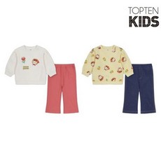 [백화점 홈쇼핑 아울렛 정품] 탑텐 키즈 MKF1IP2302 유아 버비 더블니트 레깅스셋업