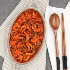 쭈꾸미에미치다 매콤 쭈꾸미볶음 낙지볶음 매운요리 캠핑 밀키트 간편식, 4개, 300g, 쭈꾸미볶음 덜매운맛