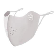 Velon 쿨링 자외선차단 마스크 등산 스포츠, 연한 그레이, 1개