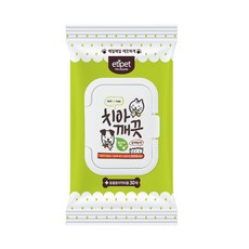 에티펫 치아깨끗 물티슈 30매, 1개, 30개입
