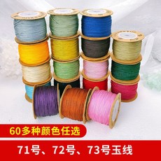 台灣出貨 線薈71號72號73號玉線0.8mm串珠線編織線紅繩手鏈線項鏈 鏈接一 樂購精選, 線薈  33#淺灰 1卷,71號線0.4mm, 1個