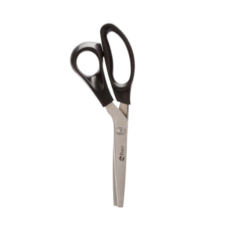 피스코리아 평화 핑킹200 가위, 블랙&실버, 1개