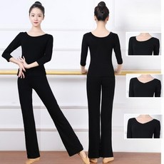 DURI 연영과 입시복 블랙 현대 무용 입시 연습복 여성 트레이닝복 티셔츠 여자 무용복 의상