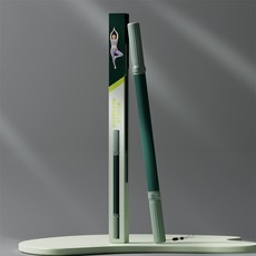 GAPINO 요가 안마봉 여성바디 라인 안마기 마사지 스틱, 녹색, 1개