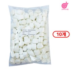 화이트 빅 마시멜로 마쉬멜로우, 1kg, 10개
