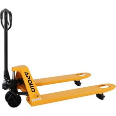 APOLLIFT 팔레트 잭 트럭 5500파운드 용량 27인치 W x 48인치 L 포크 수동 표준 듀티 팔레트 트럭 창고-나일론 휠용, Nylon Wheels, 5500lbs-27" x 48"