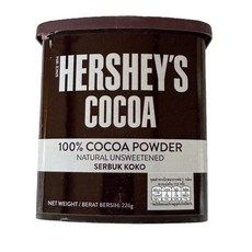 HERSHEY'S好時100%純可可粉(無糖)｜無添加純正可可風味，烘焙飲品皆宜, 1個, 226g效期2027/8, 226g, 1個裝