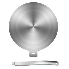 탈착식 손잡이 전기 스토브 액세서리가 있는 인덕션 쿠커 열전도체 플레이트 히트 디퓨저 어댑터 플레이트, 24cm, 1개