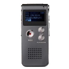 알토리코더 스마트 디지털 음성 녹음기 MP3 WAV 포맷 재생 충전식 딕타폰 내장 마이크 딕테이션 머신 스피커 플레이어 포함, 1개