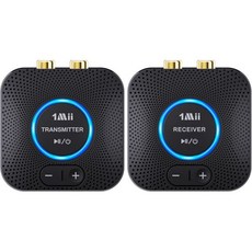 1Mii 2.4GHz 무선 오디오 송수신기 세트 TV용 최대 80m 장거리 전송 25ms 저지연 AUX RCA 입 출력 TV PC 파워드 스피커 앰프 사운드바용 어댑터 2583, B06Set (1TX +1RX), B06Set (1TX +1RX)