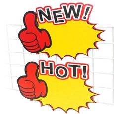 꿀템 엄지척 쇼카드 10P 판매대부착 알림 과일 야채 pop스탠드, HOT