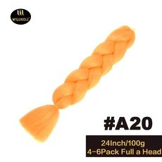 긴 보라색 24인치 점보 브레이드 익스텐션스 합성 브레이딩 헤어 아프로 옴브레 컬러 카네칼론 헤어 어린이, 01 24인치, 01 1개/묶음, 56 A20