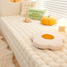 극세사 매트 포근한 토끼털 러그 보온 두꺼운 온열 부드러운 미끄럼방지