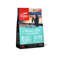 신제품 오리젠 스몰브리드 마린피쉬 1.8kg 애견사료 6종의 신선한 생선과 풍부한 육즙, 연어, 1개