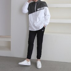 [WELLIST] 男士高爾夫練習服輕量 Turon Life 防水防風夾克半拉鍊