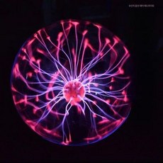 플라즈마 매직볼 정전기 실험, 1개, 음성 8인치 클래식 빨간빛-중앙 발광