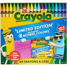 Crayola 크레욜라 플라스틱 케이스 한정판 크레용 64종 세트