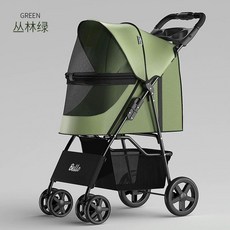 강아지 유모차 개모차 반려견 펫카 그린 분리형 리어카
