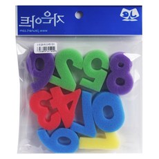 미즈누아 숫자모양 스펀지 10개입 모양찍기스펀지 모양스펀지 물감찍기용스펀지 스펀지놀이