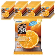 ORIHIRO Purunto 濃鬱蒟蒻果凍 溫州蜜柑 6入, 24個, 120g