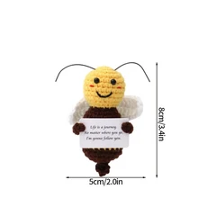 긍정적인 곰 거북이 책상 액세서리 크로셰 장식 화분에 심은 동물 사무실 인테리어 Accessori Scrivania, 19 S57, 01 as picture show