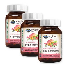 (0730 로켓그로스) 가든오브라이프 유기농 여성 종합 멀티비타민, 30정, 3개