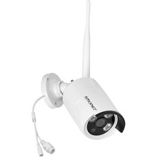 SMONET 5MP 무선 IP 카메라 실외 교체 및 추가 시스템 전원 공급 장치. 고해상도 IR로 65피트 야간 시야를 차단합니다.