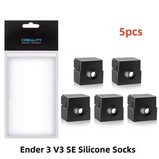 Creality Ender 3 V3 SE 핫엔드 키트 티타늄 합금 스로트 바이메탈 히트브레이크 24V 40W J-헤드 Ender-3 V3 SE 히팅 블록 키트, 6)Slicone Socks