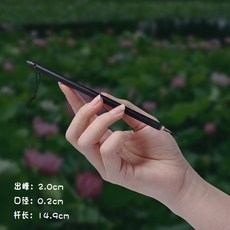 6支國畫毛筆套裝，適用於楷書、行書、瘦金體及沒骨畫，不掉毛藝術筆，學生書法練習筆, 1個, 一支黑意筆 出峯1.98