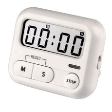 무소음 타이머 공부 스톱워치 스터디 타임 초시계 주방, 무소음타이머(화이트)