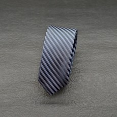 領帶屋手作窄版領帶，4.5公分深灰針織斜紋領帶，適合面試、上班、商務場合, 1個