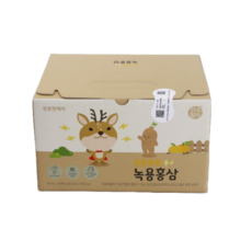 천호엔케어 녹용전지 6년근 홍삼액 어린이 튼튼쑥쑥 녹용홍삼 40ml X 30개입 1박스 /SJ, 1개