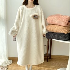 可愛小綿羊造型法蘭絨長袖居家服