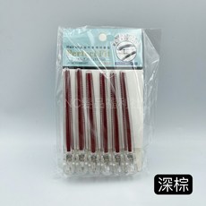 《NC髮品福利社》水晶無痕夾 美髮夾 分區夾 防滑 夾子 長鴨嘴夾, 1個, 深棕