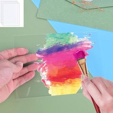 DIY 미술용 그리기판 10p 투명 액자 보조 리필 메모보드_ 2067423621EA, 10x15cm 10p