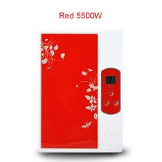 DMWD-탱크 없는 순간 전기 온수기 수도꼭지 주방 난방 탭 샤워 욕실 LED, Red 5500W, 3.Red 5500W