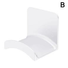 헤드폰 스탠드 벽걸이 무타공 게이밍 랙 테이블 걸이형 수납 훅 브래킷 설치, 01 B