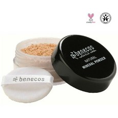 benecos 礦物蜜粉 柔沙色 10g，控油定妝，打造柔焦妝感，純素認證, 1個
