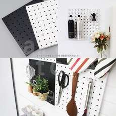 타공판 보드 벽걸이 장식 소품 도구 걸이 1p 검정, 검정(BLACK), 1개