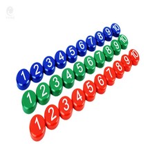 숫자 자석 1-10 숫자 교육용품, 빨강