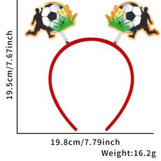 2026 미캉멕시코 월드컵 파티 장식 헤어밴드 축구 경기 응원 머리밴드 축구 팬 헤어밴드, 프리 사이즈, 축구 슈팅 트로피 모델
