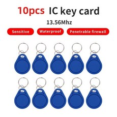 재기록 키 체인 복사 복사기 액세스 제어 태그 블록, 1개, 7. 10pcs Yellow KeyIC