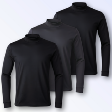 3P macci (마찌) 히트포뮬러 남자 기능성 기모 목폴라 반목 긴팔 티셔츠 (정품)