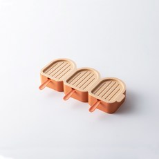 SHMMER 卡通小鳥造型冰棒雪糕模具 食品級矽膠 耐高溫易脫模 粉橘色, 1個