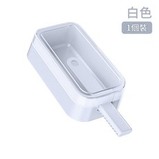 柏竣社 食品級軟矽膠冰棒模具, 白色, 1個